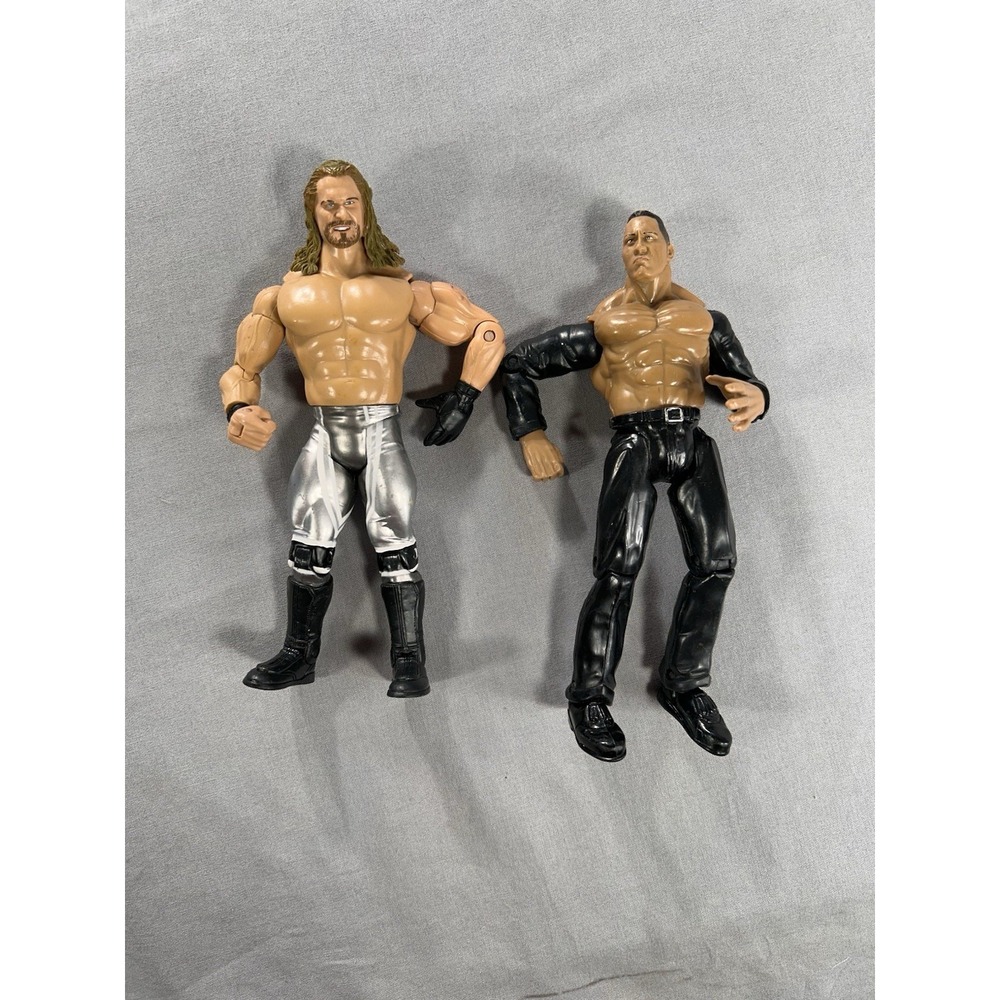 Vintage Jakks Dwayne The Rock Johnson‎ And Ruthless Aggression Paul Burchill